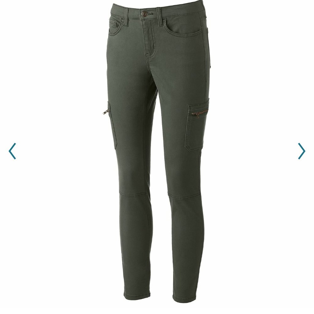Junior's Mudd Cargo utility Skinny Pants